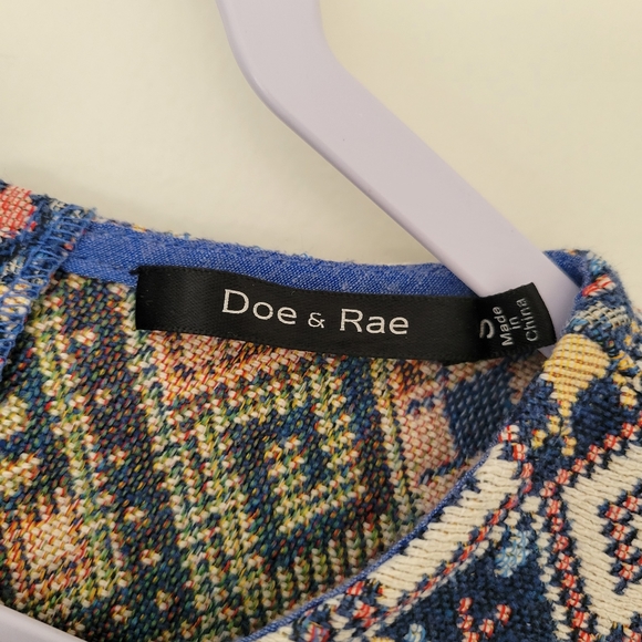 Doe & Rae Southwestern Pattern Sleeveless Boho Top Size S - Picture 6 of 7